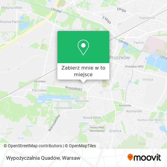 Mapa Wypożyczalnia Quadów