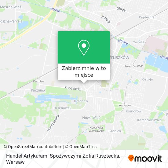 Mapa Handel Artykułami Spożywczymi Zofia Rusztecka