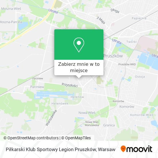 Mapa Piłkarski Klub Sportowy Legion Pruszków