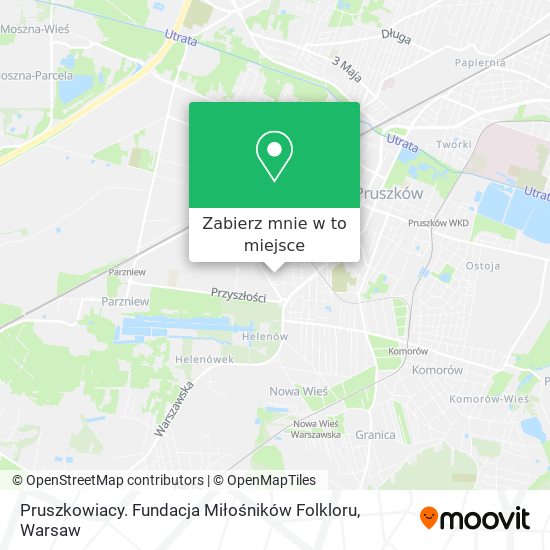 Mapa Pruszkowiacy. Fundacja Miłośników Folkloru