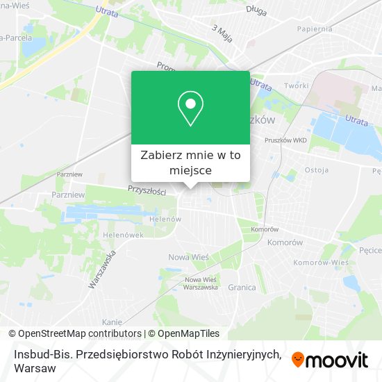 Mapa Insbud-Bis. Przedsiębiorstwo Robót Inżynieryjnych