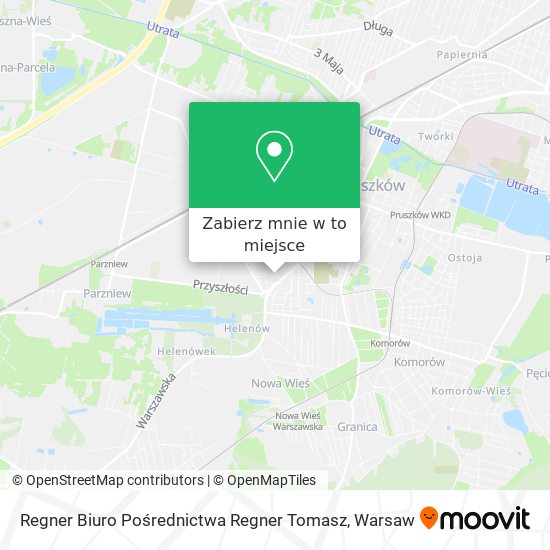 Mapa Regner Biuro Pośrednictwa Regner Tomasz