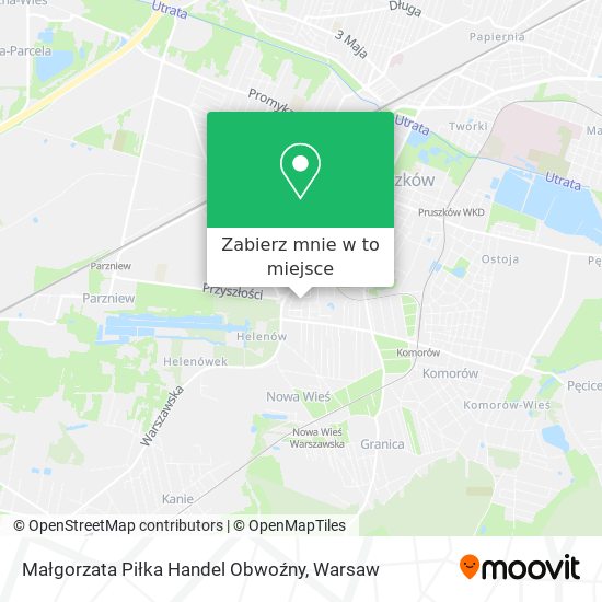 Mapa Małgorzata Piłka Handel Obwoźny