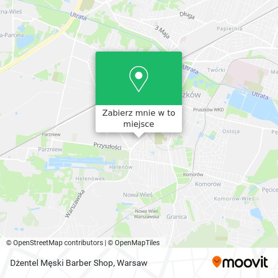 Mapa Dżentel Męski Barber Shop