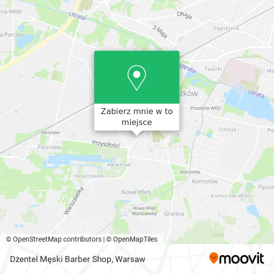 Mapa Dżentel Męski Barber Shop