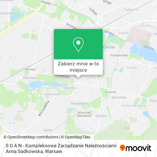 Mapa S D A N - Kompleksowe Zarządzanie Należnościami Anna Sadkowska