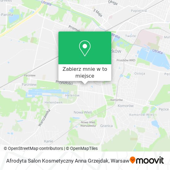 Mapa Afrodyta Salon Kosmetyczny Anna Grzejdak