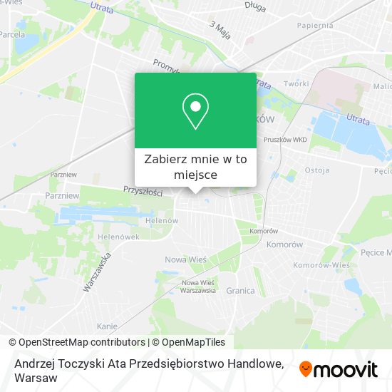 Mapa Andrzej Toczyski Ata Przedsiębiorstwo Handlowe