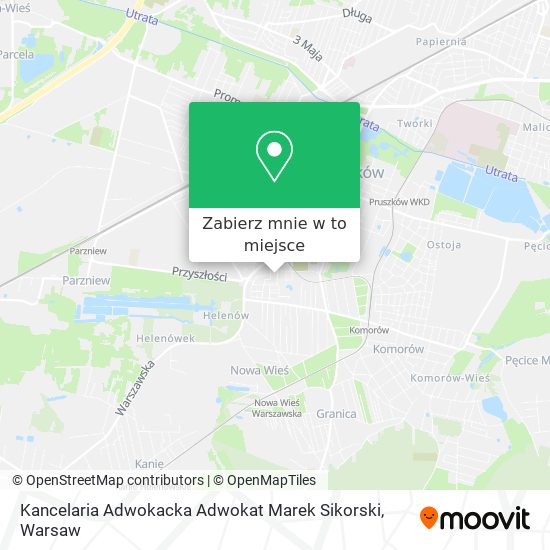 Mapa Kancelaria Adwokacka Adwokat Marek Sikorski