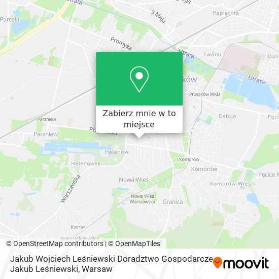 Mapa Jakub Wojciech Leśniewski Doradztwo Gospodarcze Jakub Leśniewski