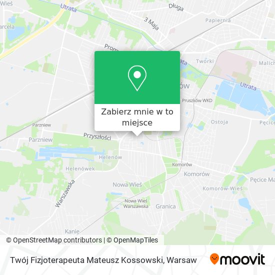 Mapa Twój Fizjoterapeuta Mateusz Kossowski