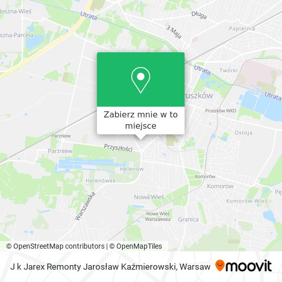 Mapa J k Jarex Remonty Jarosław Kaźmierowski