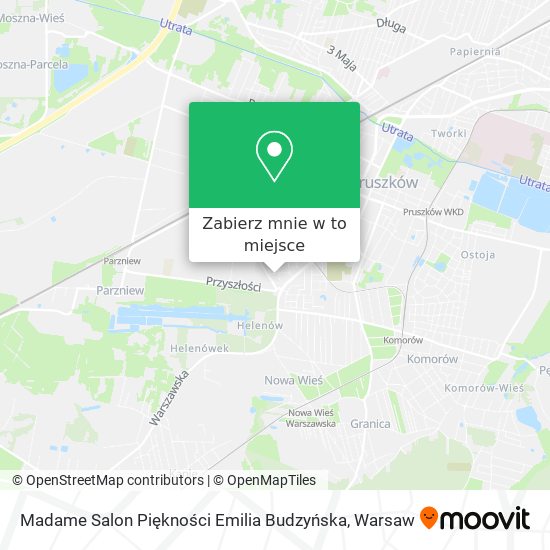 Mapa Madame Salon Piękności Emilia Budzyńska