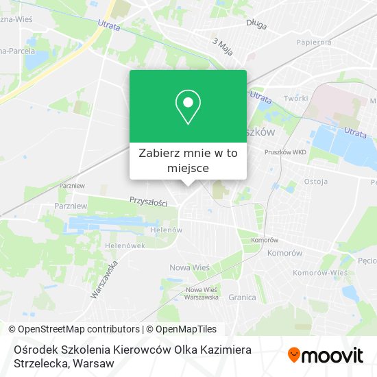 Mapa Ośrodek Szkolenia Kierowców Olka Kazimiera Strzelecka