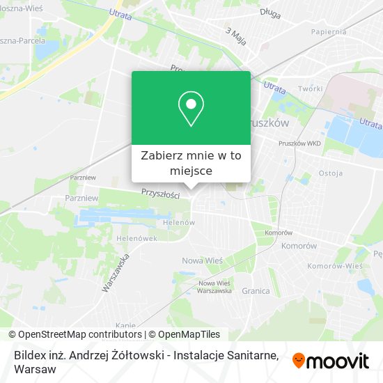 Mapa Bildex inż. Andrzej Żółtowski - Instalacje Sanitarne