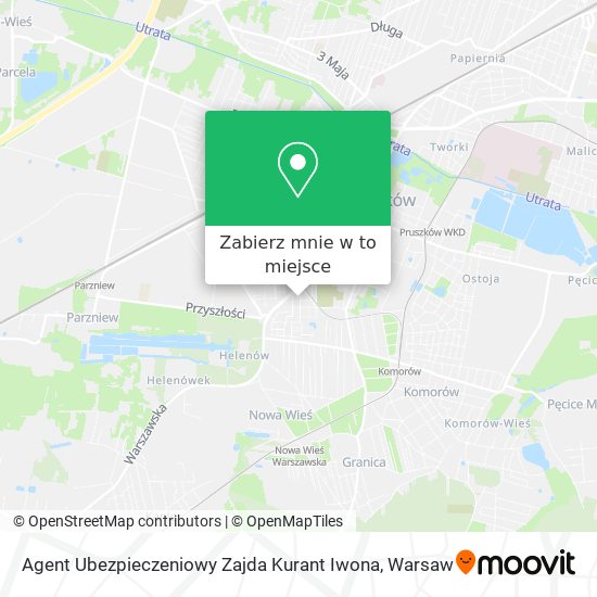 Mapa Agent Ubezpieczeniowy Zajda Kurant Iwona