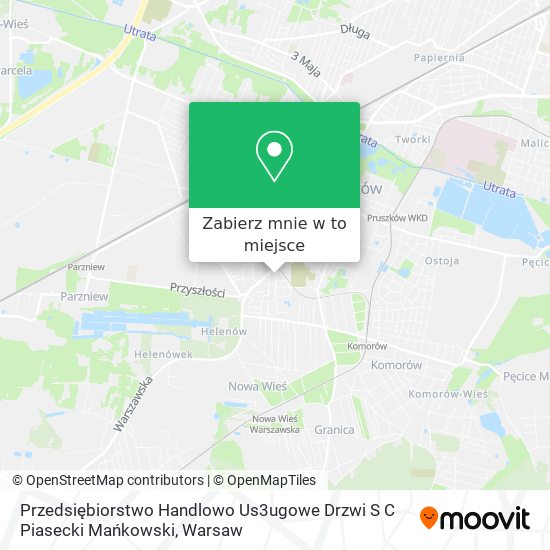 Mapa Przedsiębiorstwo Handlowo Us3ugowe Drzwi S C Piasecki Mańkowski