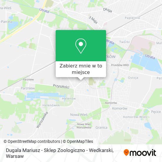 Mapa Dugala Mariusz - Sklep Zoologiczno - Wedkarski