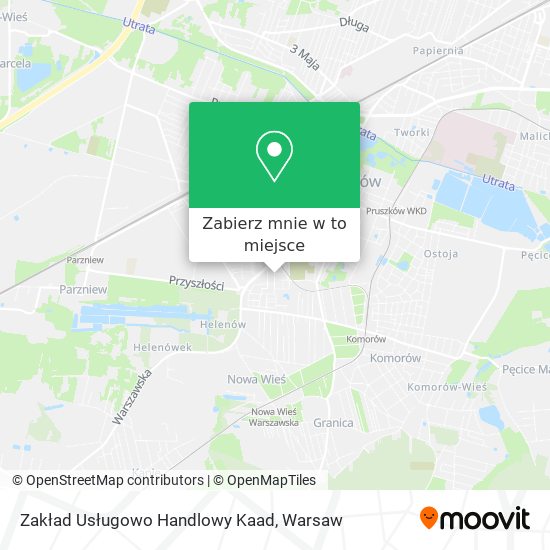 Mapa Zakład Usługowo Handlowy Kaad