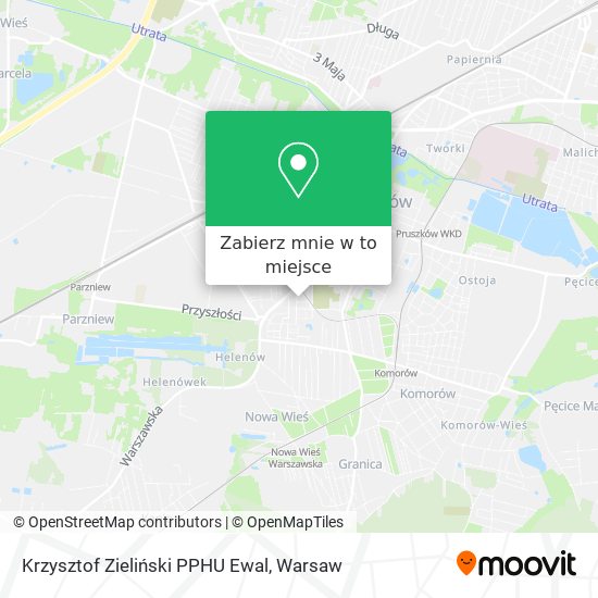 Mapa Krzysztof Zieliński PPHU Ewal