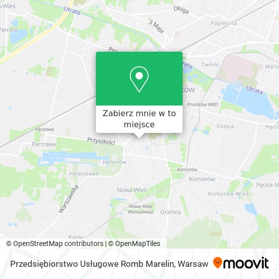 Mapa Przedsiębiorstwo Usługowe Romb Marelin