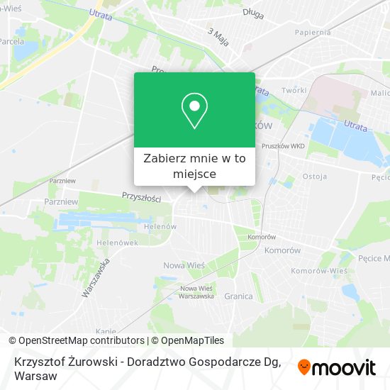 Mapa Krzysztof Żurowski - Doradztwo Gospodarcze Dg