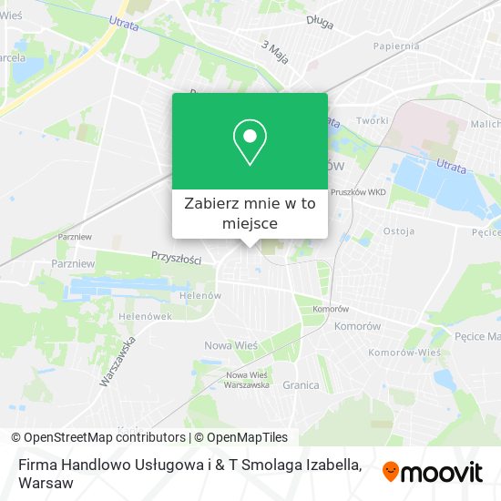 Mapa Firma Handlowo Usługowa i & T Smolaga Izabella