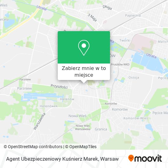 Mapa Agent Ubezpieczeniowy Kuśnierz Marek