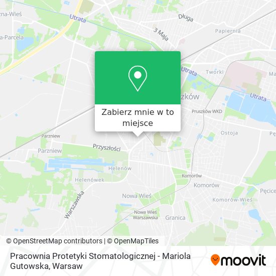 Mapa Pracownia Protetyki Stomatologicznej - Mariola Gutowska