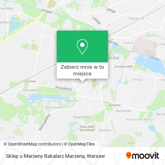 Mapa Sklep u Marzeny Bakałarz Marzena