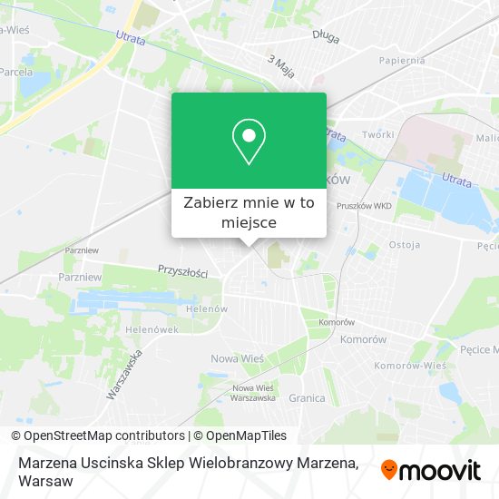 Mapa Marzena Uscinska Sklep Wielobranzowy Marzena