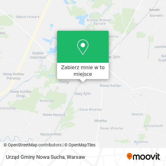 Mapa Urząd Gminy Nowa Sucha