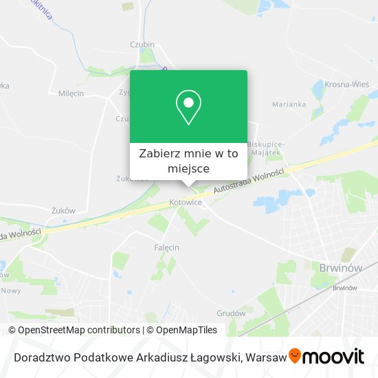 Mapa Doradztwo Podatkowe Arkadiusz Łagowski