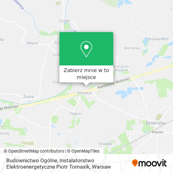 Mapa Budownictwo Ogólne, Instalatorstwo Elektroenergetyczne Piotr Tomasik