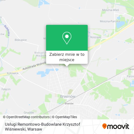 Mapa Usługi Remontowo-Budowlane Krzysztof Wiśniewski