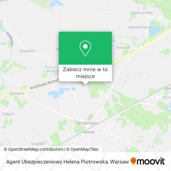 Mapa Agent Ubezpieczeniowy Helena Piotrowska