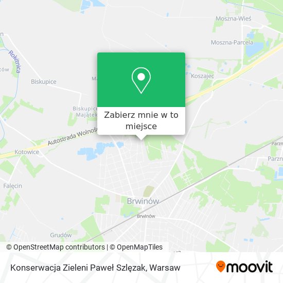 Mapa Konserwacja Zieleni Paweł Szlęzak