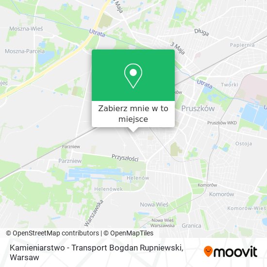 Mapa Kamieniarstwo - Transport Bogdan Rupniewski