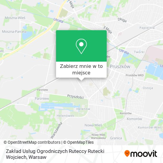 Mapa Zakład Usług Ogrodniczych Ruteccy Rutecki Wojciech