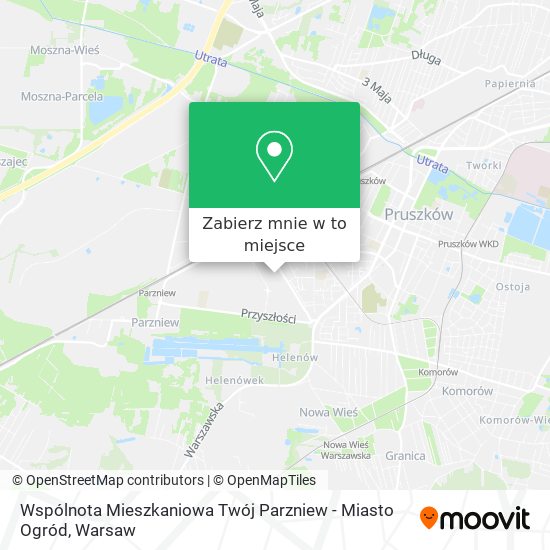 Mapa Wspólnota Mieszkaniowa Twój Parzniew - Miasto Ogród