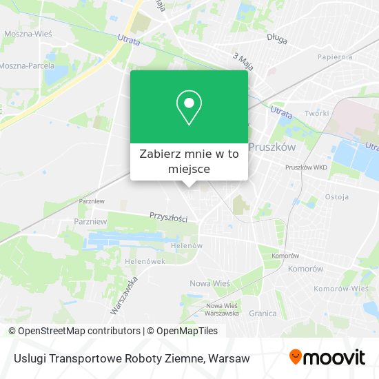 Mapa Uslugi Transportowe Roboty Ziemne