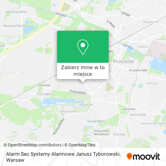 Mapa Alarm Sec Systemy Alarmowe Janusz Tyborowski