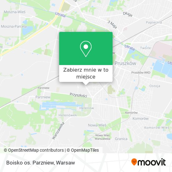 Mapa Boisko os. Parzniew