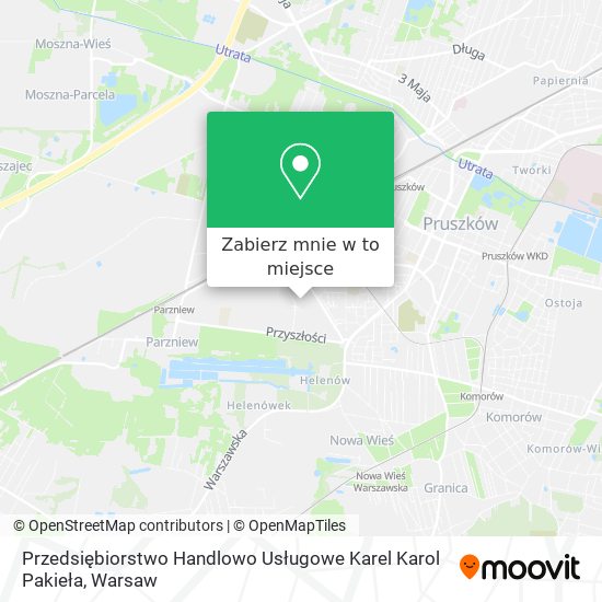 Mapa Przedsiębiorstwo Handlowo Usługowe Karel Karol Pakieła