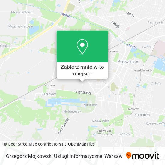 Mapa Grzegorz Mojkowski Usługi Informatyczne