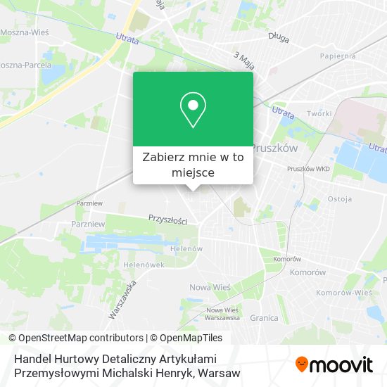 Mapa Handel Hurtowy Detaliczny Artykułami Przemysłowymi Michalski Henryk