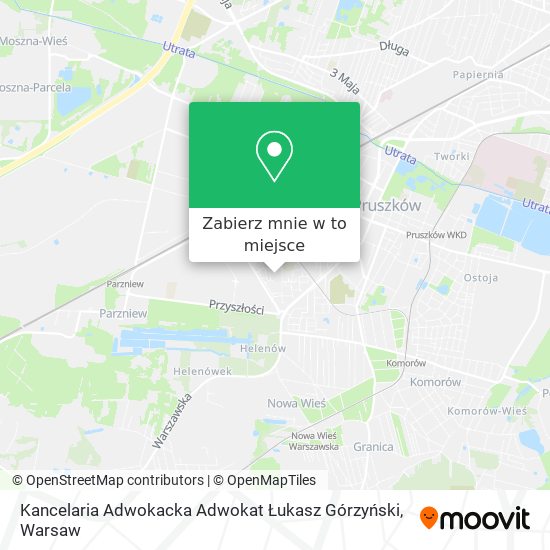 Mapa Kancelaria Adwokacka Adwokat Łukasz Górzyński