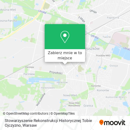 Mapa Stowarzyszenie Rekonstrukcji Historycznej Tobie Ojczyzno