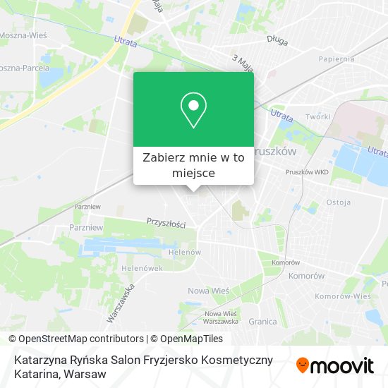 Mapa Katarzyna Ryńska Salon Fryzjersko Kosmetyczny Katarina