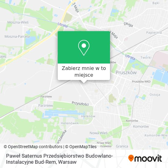 Mapa Paweł Saternus Przedsiębiorstwo Budowlano-Instalacyjne Bud-Rem